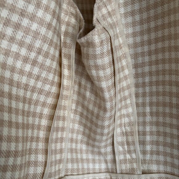 Vintage Givenchy Beige & Sand Gingham Cropped Jacket - Picture 9 of 13